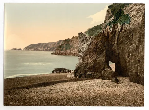 A historic view of Dixcart Bay, Sark, Channel Islands