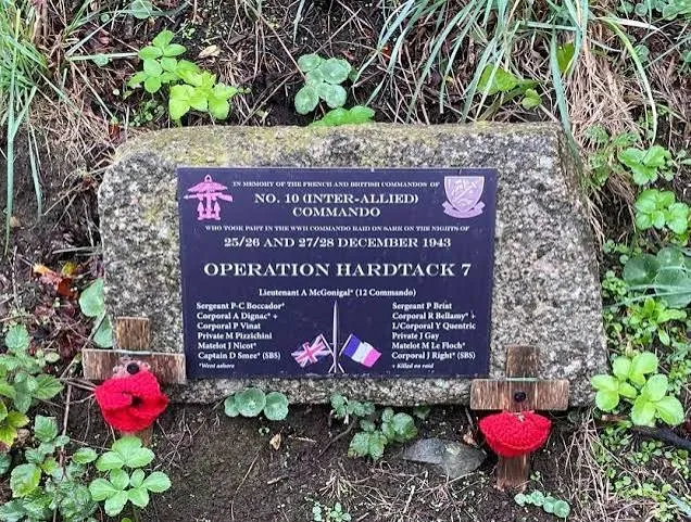The Operation Hardtack 7 memorial stone on Sark