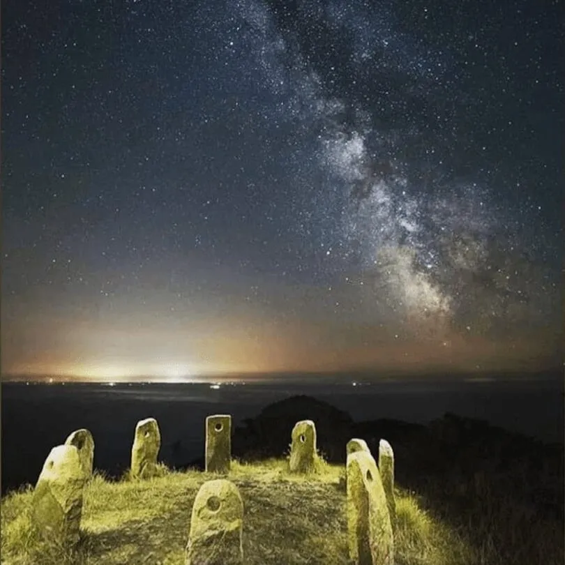 Sark Henge beneath a clear night sky on Sark, the world’s first Dark Sky Island