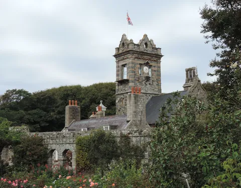 La Seigneurie surrounded by its gardens, Sark, Channel Islands
