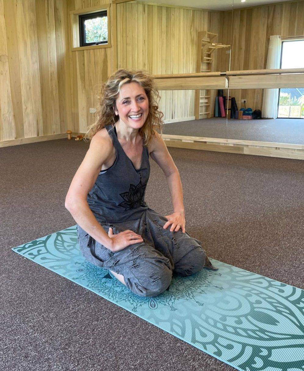 Nadia in the studio, founder and host of Sark Soul Island Retreats