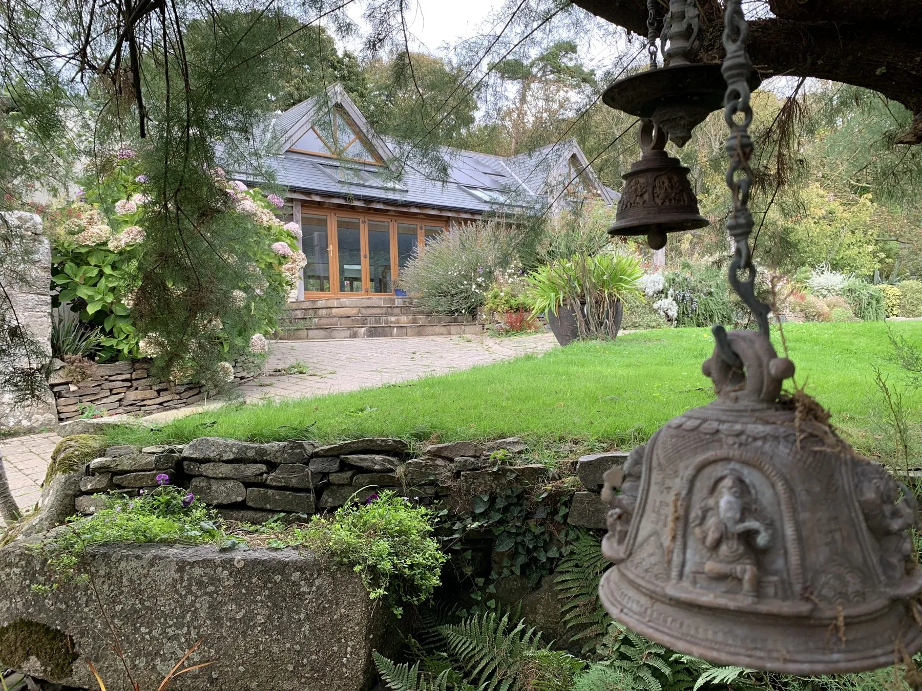 The garden path at the retreat house on Sark, Channel Islands