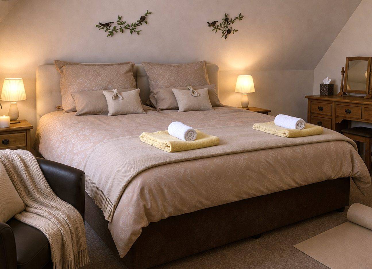 The Sea Holly bedroom at the retreat house on Sark
